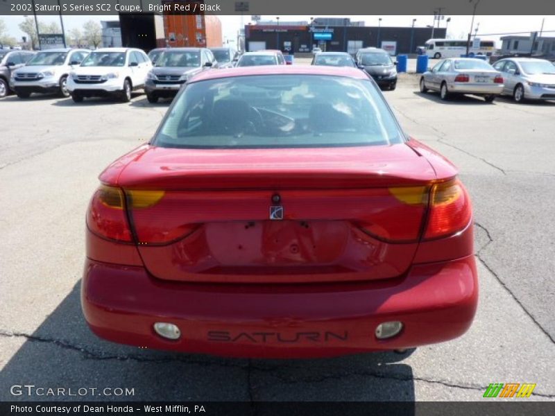 Bright Red / Black 2002 Saturn S Series SC2 Coupe