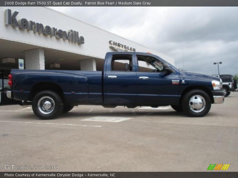 Patriot Blue Pearl / Medium Slate Gray 2008 Dodge Ram 3500 ST Quad Cab Dually