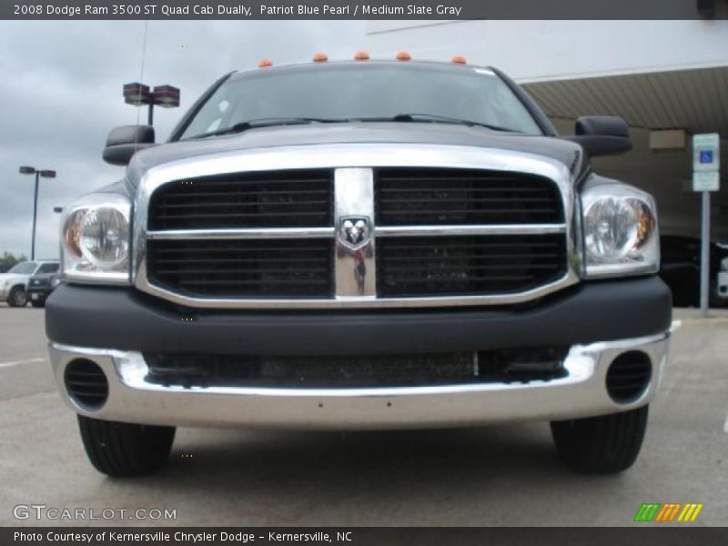 Patriot Blue Pearl / Medium Slate Gray 2008 Dodge Ram 3500 ST Quad Cab Dually