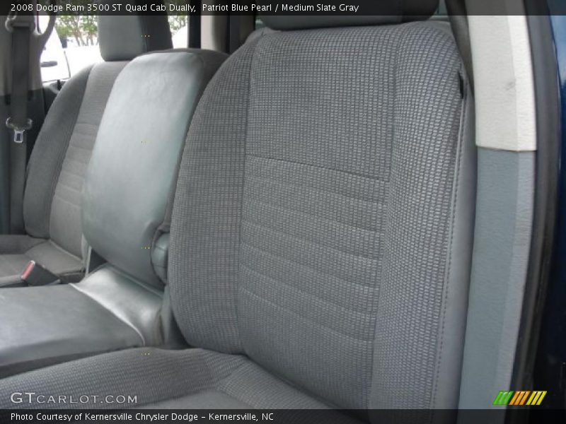 Patriot Blue Pearl / Medium Slate Gray 2008 Dodge Ram 3500 ST Quad Cab Dually
