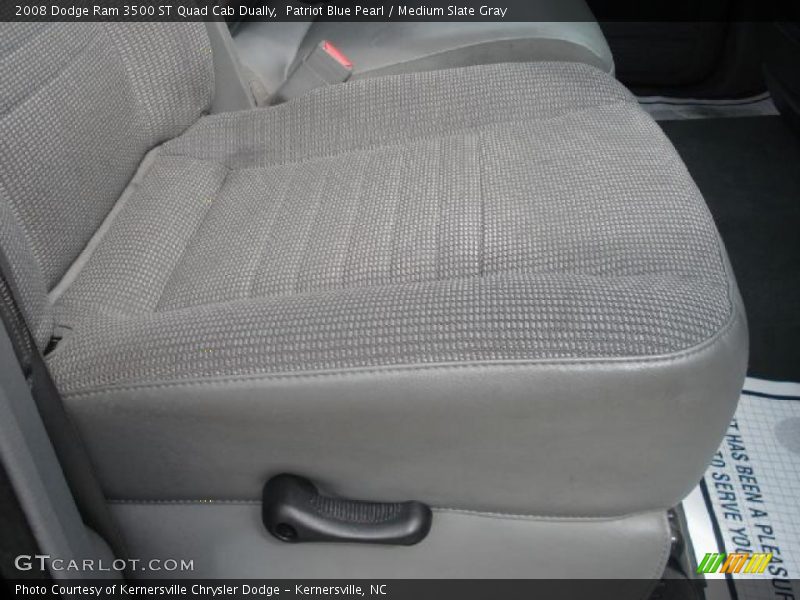 Patriot Blue Pearl / Medium Slate Gray 2008 Dodge Ram 3500 ST Quad Cab Dually