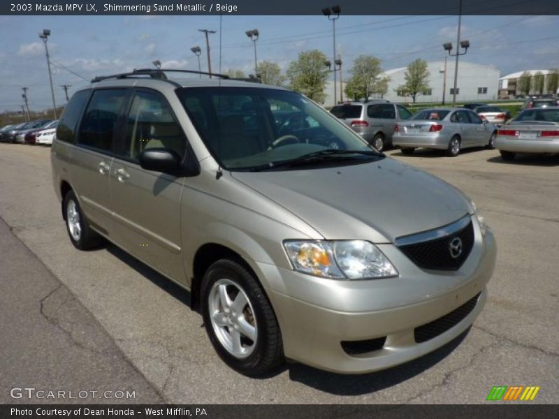 Shimmering Sand Metallic / Beige 2003 Mazda MPV LX