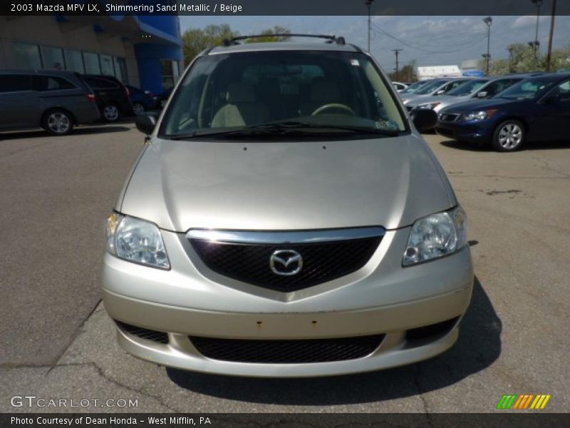 Shimmering Sand Metallic / Beige 2003 Mazda MPV LX
