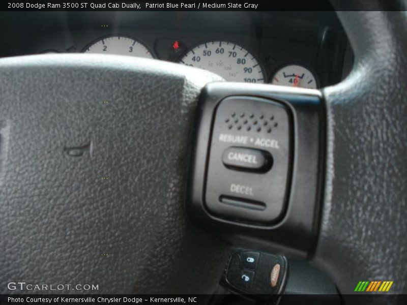 Patriot Blue Pearl / Medium Slate Gray 2008 Dodge Ram 3500 ST Quad Cab Dually