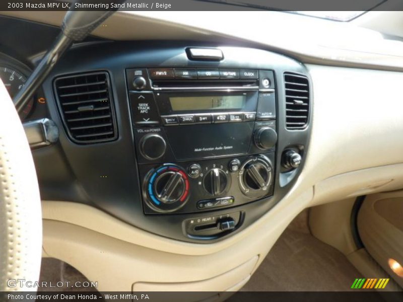 Shimmering Sand Metallic / Beige 2003 Mazda MPV LX