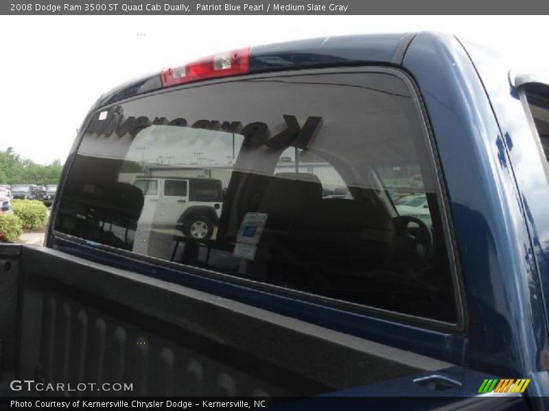 Patriot Blue Pearl / Medium Slate Gray 2008 Dodge Ram 3500 ST Quad Cab Dually