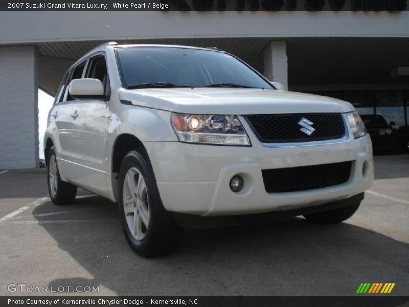 White Pearl / Beige 2007 Suzuki Grand Vitara Luxury