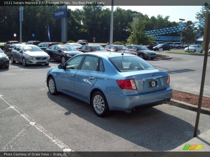 Sky Blue Pearl / Ivory 2011 Subaru Impreza 2.5i Premium Sedan