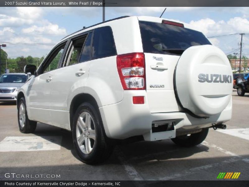 White Pearl / Beige 2007 Suzuki Grand Vitara Luxury