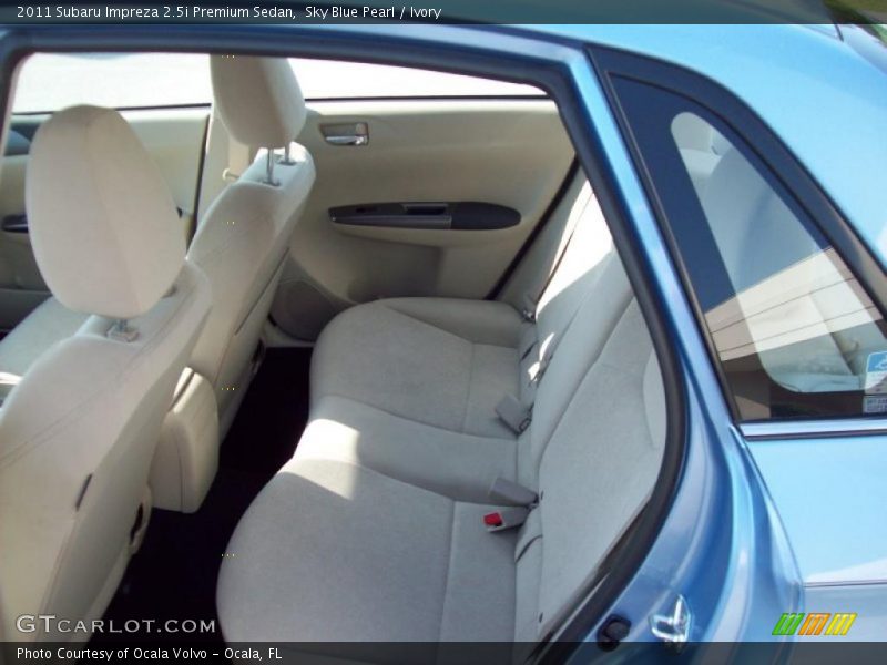Sky Blue Pearl / Ivory 2011 Subaru Impreza 2.5i Premium Sedan
