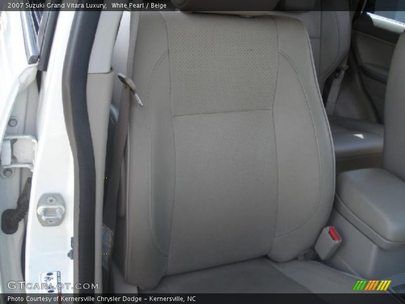 White Pearl / Beige 2007 Suzuki Grand Vitara Luxury