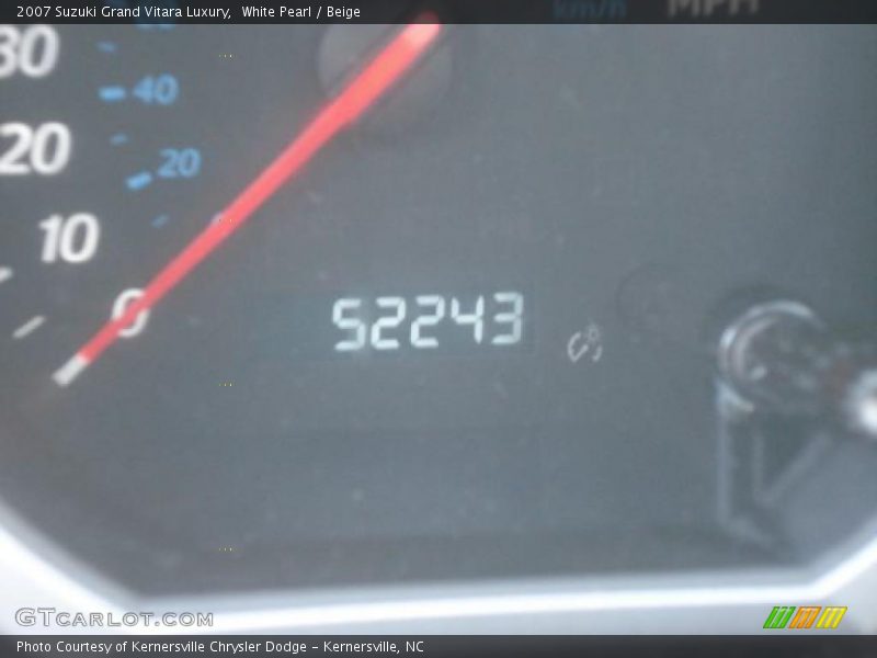 White Pearl / Beige 2007 Suzuki Grand Vitara Luxury