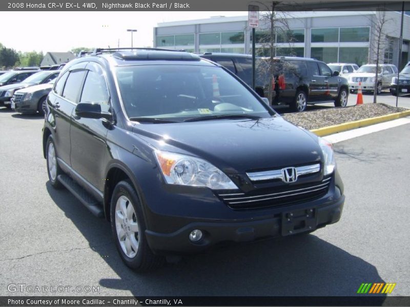 Nighthawk Black Pearl / Black 2008 Honda CR-V EX-L 4WD