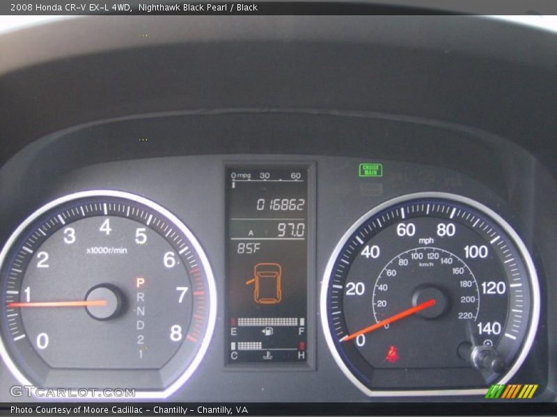Nighthawk Black Pearl / Black 2008 Honda CR-V EX-L 4WD