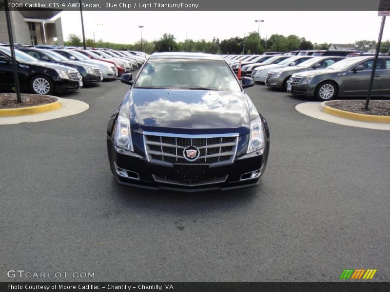 Blue Chip / Light Titanium/Ebony 2008 Cadillac CTS 4 AWD Sedan