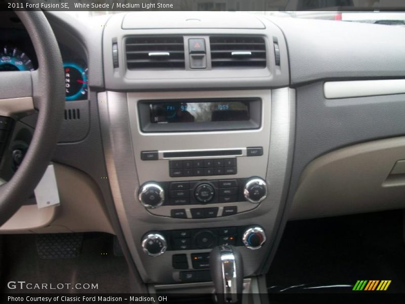 White Suede / Medium Light Stone 2011 Ford Fusion SE