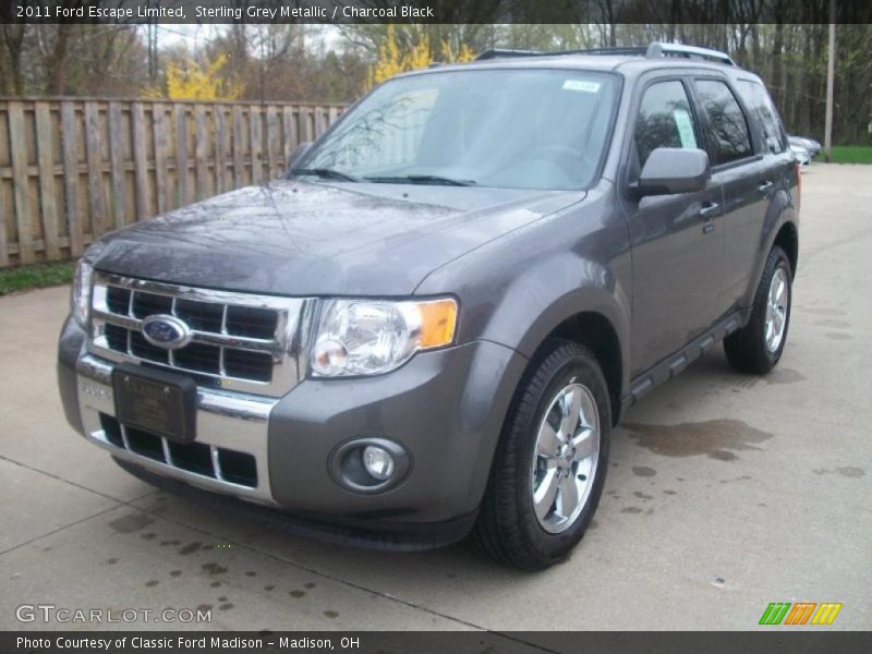 Sterling Grey Metallic / Charcoal Black 2011 Ford Escape Limited