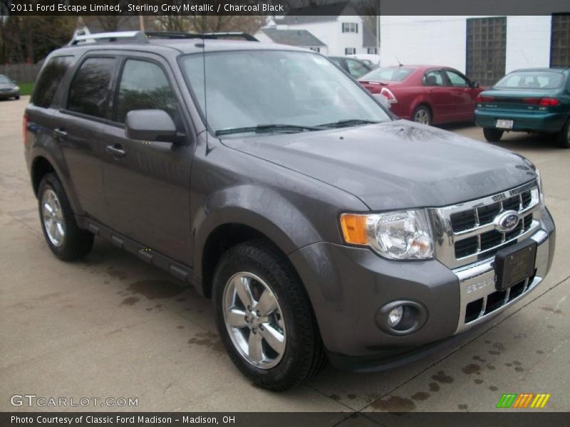 Sterling Grey Metallic / Charcoal Black 2011 Ford Escape Limited