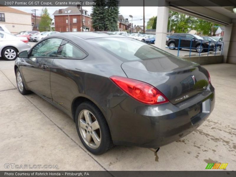 Granite Metallic / Ebony 2007 Pontiac G6 GT Coupe