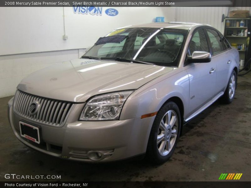 Silver Birch Metallic / Charcoal Black/Medium Light Stone 2008 Mercury Sable Premier Sedan