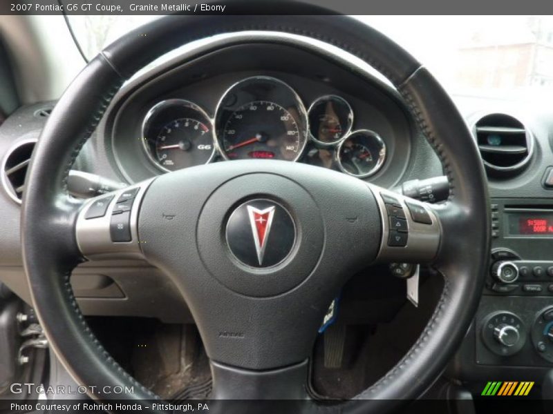 Granite Metallic / Ebony 2007 Pontiac G6 GT Coupe