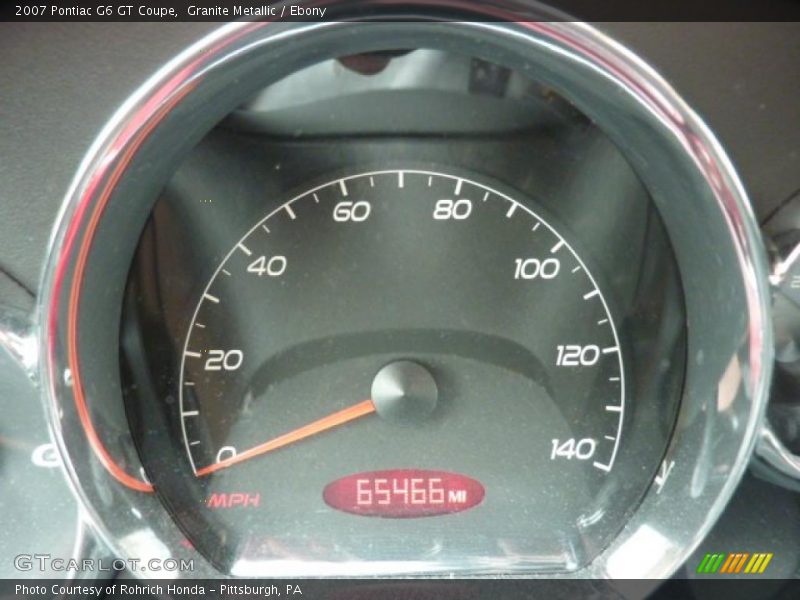 Granite Metallic / Ebony 2007 Pontiac G6 GT Coupe