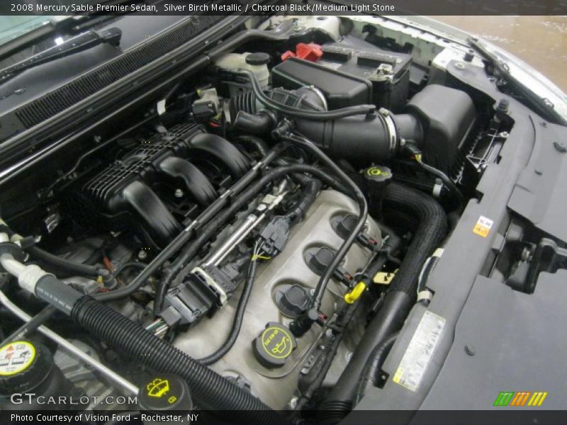 Silver Birch Metallic / Charcoal Black/Medium Light Stone 2008 Mercury Sable Premier Sedan