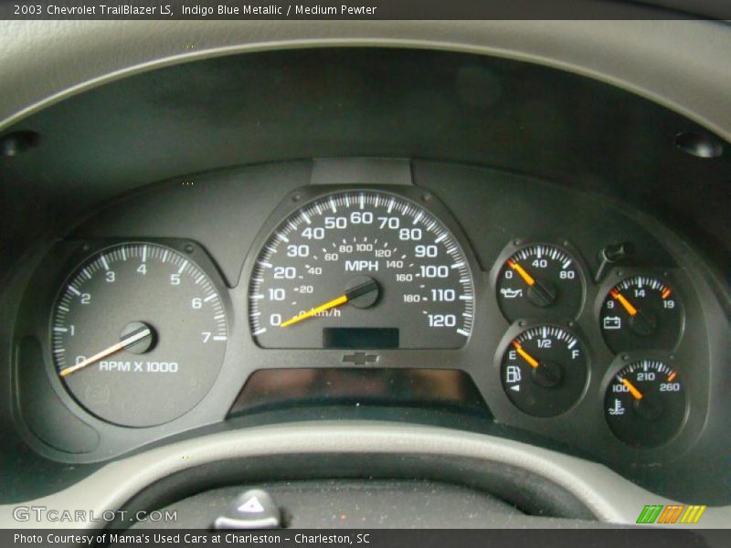 Indigo Blue Metallic / Medium Pewter 2003 Chevrolet TrailBlazer LS