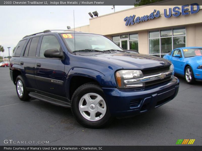 Indigo Blue Metallic / Medium Pewter 2003 Chevrolet TrailBlazer LS