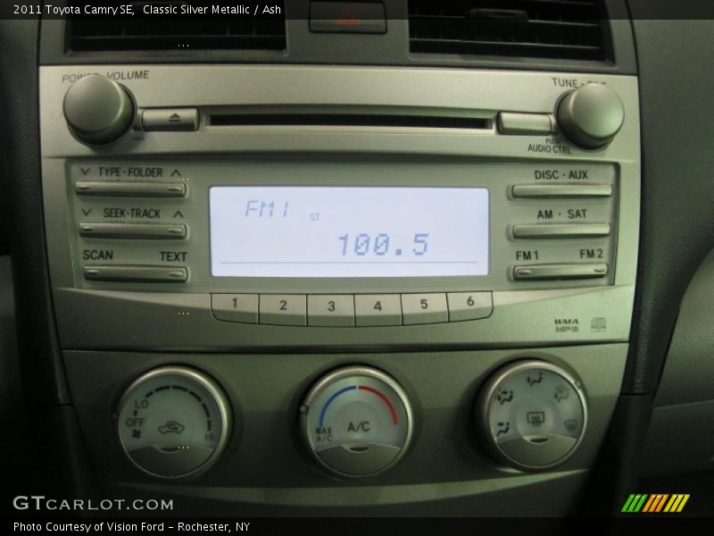 Classic Silver Metallic / Ash 2011 Toyota Camry SE