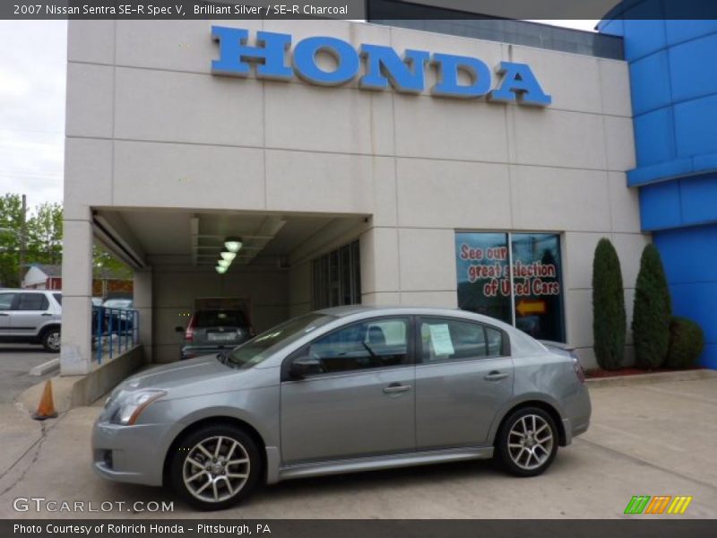 Brilliant Silver / SE-R Charcoal 2007 Nissan Sentra SE-R Spec V