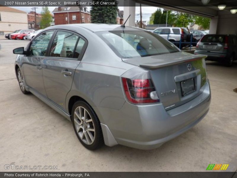 Brilliant Silver / SE-R Charcoal 2007 Nissan Sentra SE-R Spec V