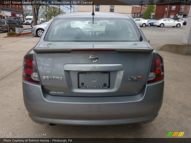 Brilliant Silver / SE-R Charcoal 2007 Nissan Sentra SE-R Spec V