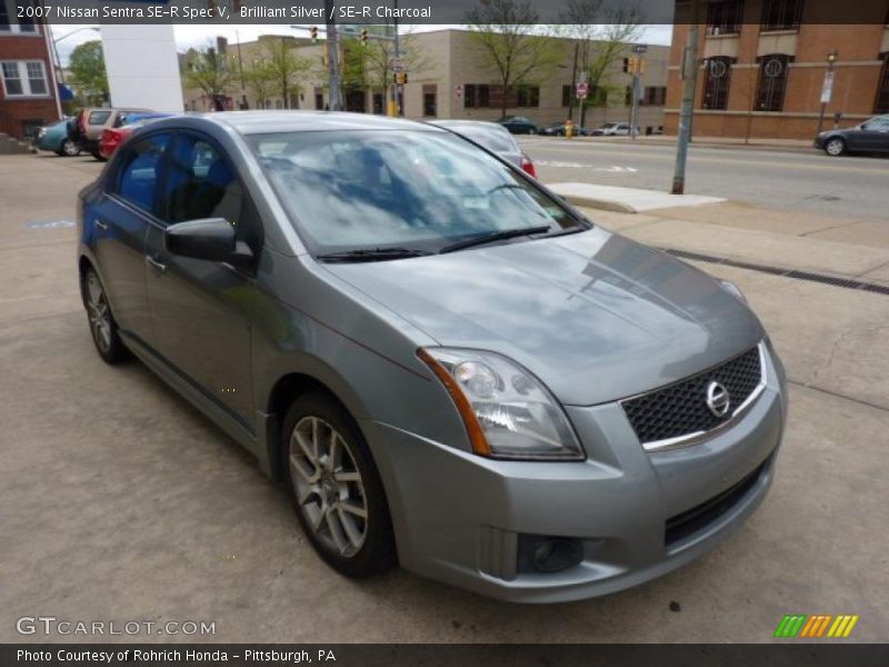 Brilliant Silver / SE-R Charcoal 2007 Nissan Sentra SE-R Spec V