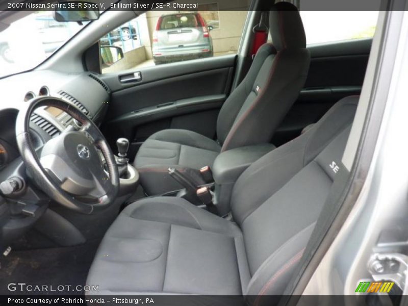  2007 Sentra SE-R Spec V SE-R Charcoal Interior
