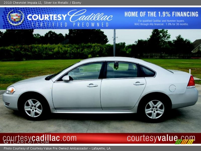 Silver Ice Metallic / Ebony 2010 Chevrolet Impala LS