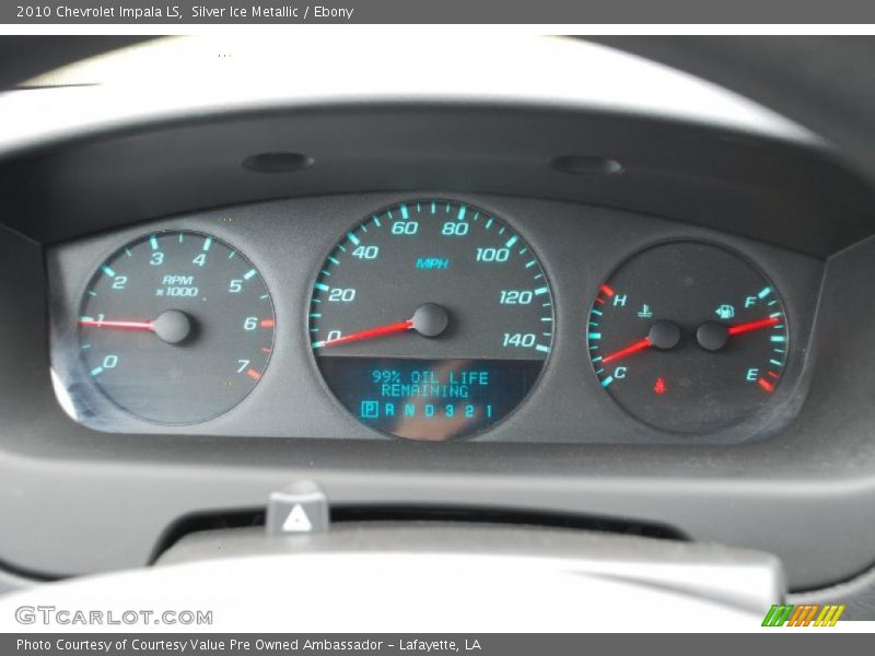 Silver Ice Metallic / Ebony 2010 Chevrolet Impala LS