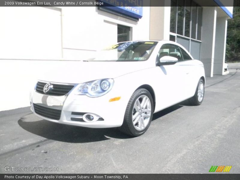 Candy White / Cornsilk Beige 2009 Volkswagen Eos Lux