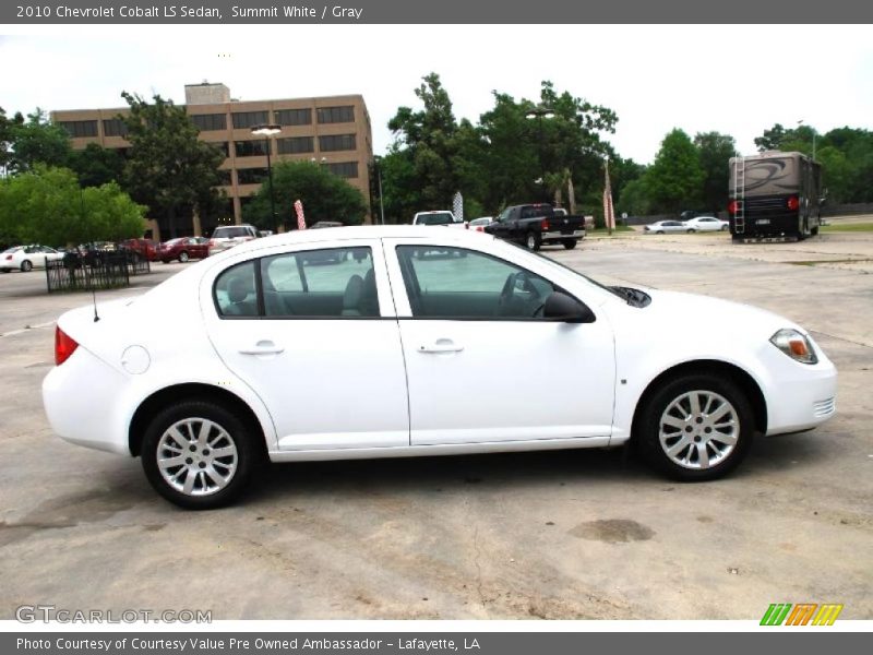 Summit White / Gray 2010 Chevrolet Cobalt LS Sedan