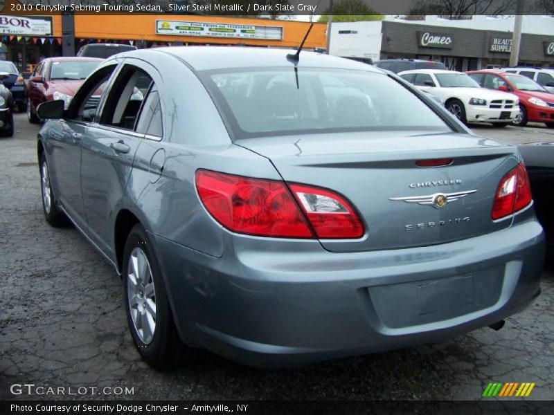 Silver Steel Metallic / Dark Slate Gray 2010 Chrysler Sebring Touring Sedan