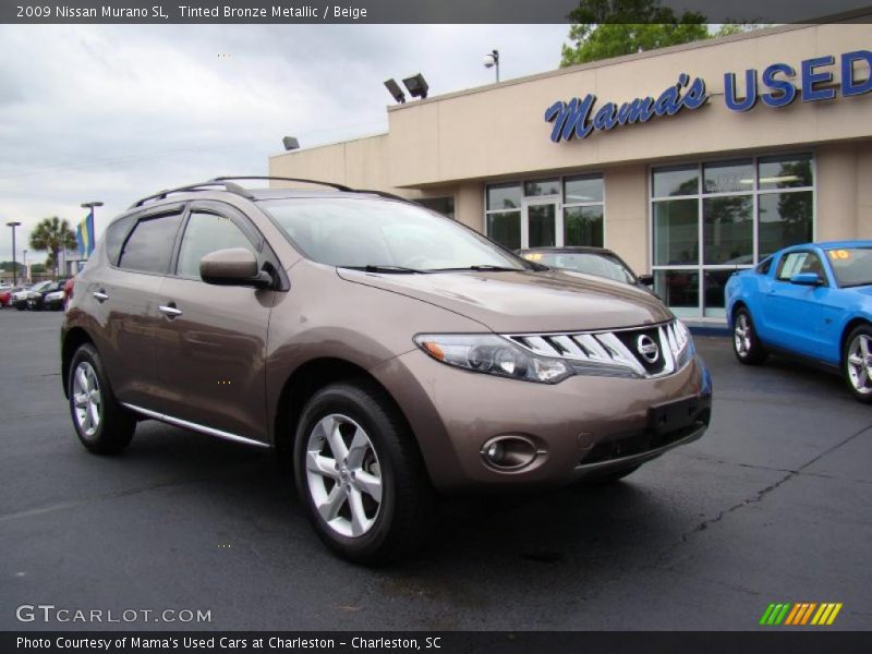 Tinted Bronze Metallic / Beige 2009 Nissan Murano SL
