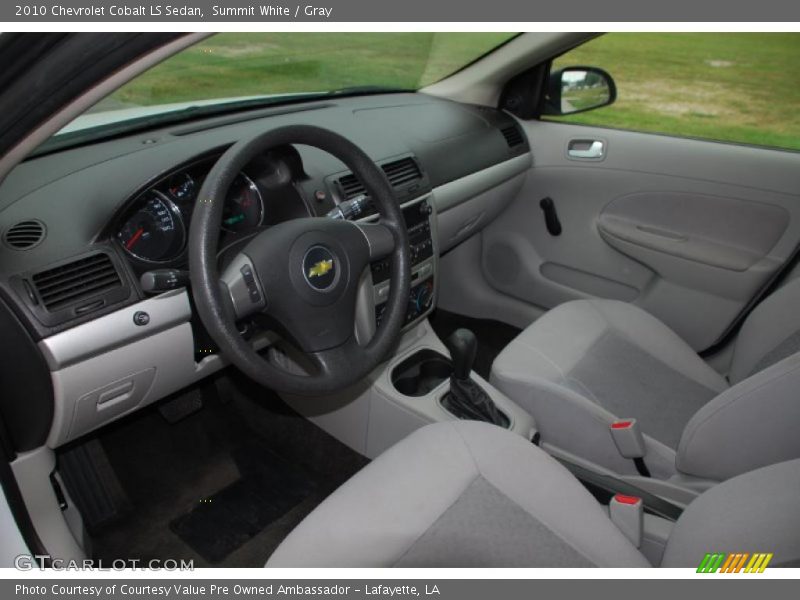 Summit White / Gray 2010 Chevrolet Cobalt LS Sedan