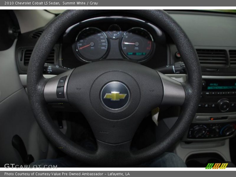 Summit White / Gray 2010 Chevrolet Cobalt LS Sedan