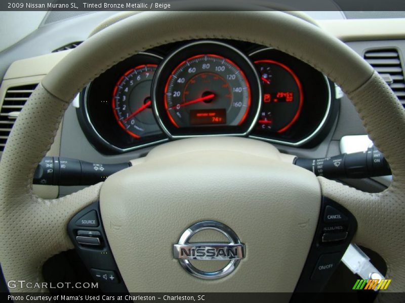 Tinted Bronze Metallic / Beige 2009 Nissan Murano SL