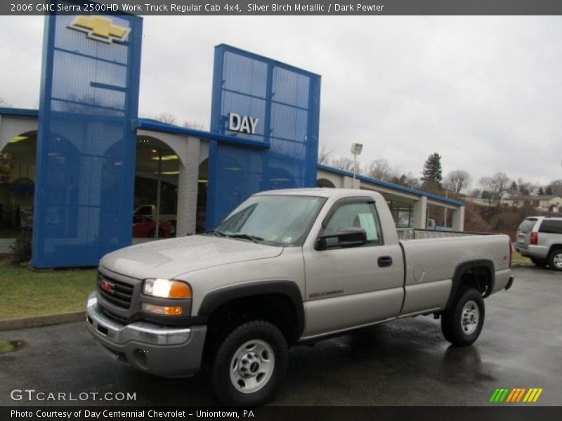 Silver Birch Metallic / Dark Pewter 2006 GMC Sierra 2500HD Work Truck Regular Cab 4x4