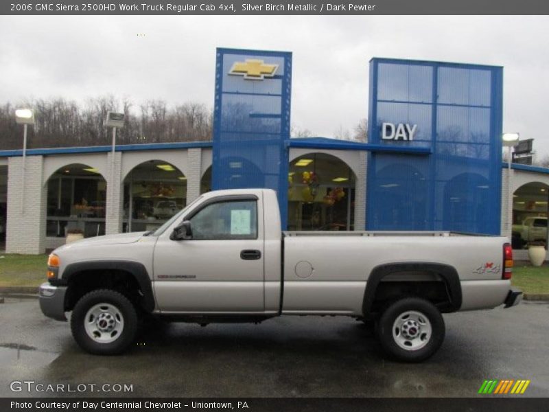 Silver Birch Metallic / Dark Pewter 2006 GMC Sierra 2500HD Work Truck Regular Cab 4x4