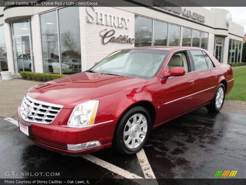 Crystal Red / Light Linen/Cocoa 2008 Cadillac DTS