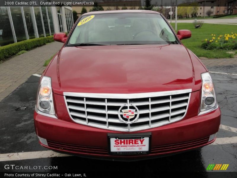 Crystal Red / Light Linen/Cocoa 2008 Cadillac DTS