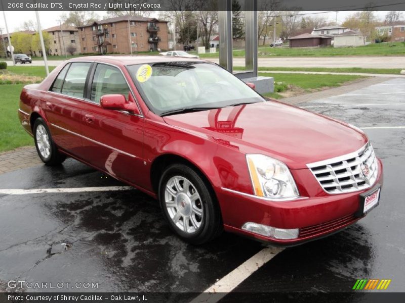 Crystal Red / Light Linen/Cocoa 2008 Cadillac DTS