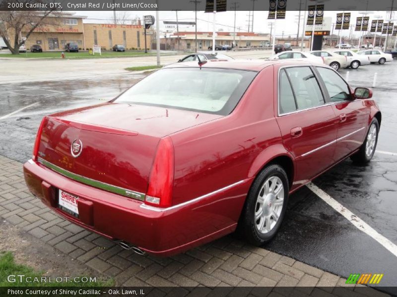 Crystal Red / Light Linen/Cocoa 2008 Cadillac DTS